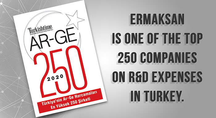Ermaksan, Türkiye'de en yüksek Ar-Ge harcaması yapan şirketler arasında yer alıyor