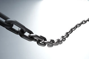 CHAIN PROTECTION AROUND THE MACHINE 
